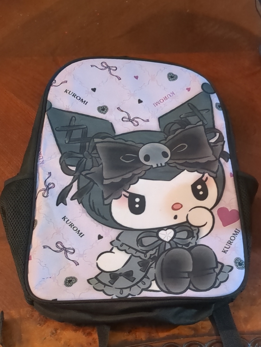 Kuromi Backpack in Purple and Black